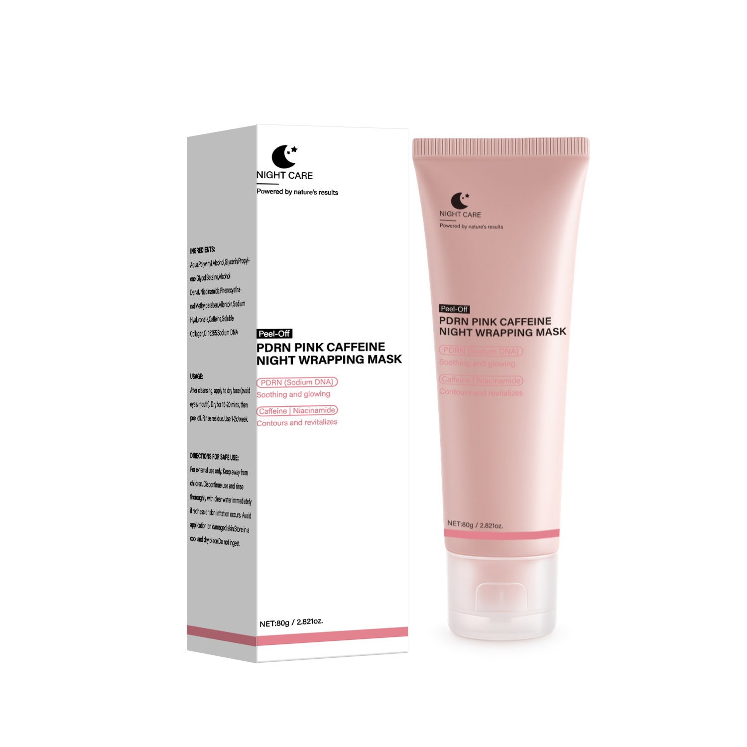 PDRN Caffeine Tearing Mask 80g Neutral Packaging