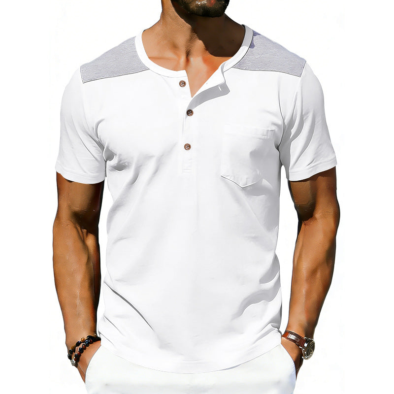 Mens Loose-fitting Breathable Short-sleeve T-shirt