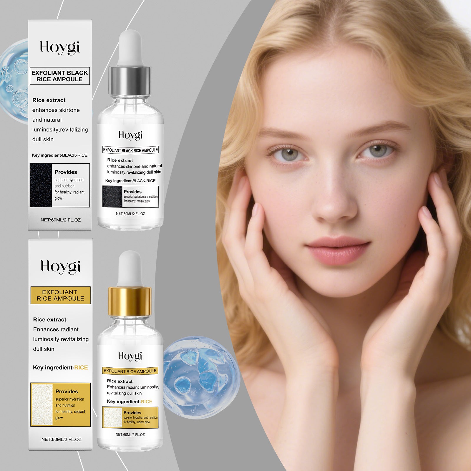 Gentle Facial Cleanser & Moisturizing Serum for Soft, Smooth, and Hydrated Skin