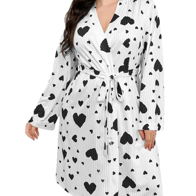 Womens Plus-Size Casual All-Match Sweet Floral Print Jacket